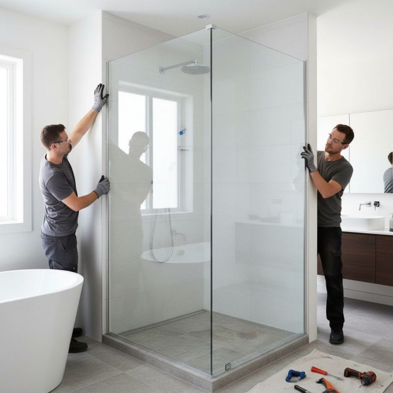 Glass Shower Door Installation in Denver County, CO