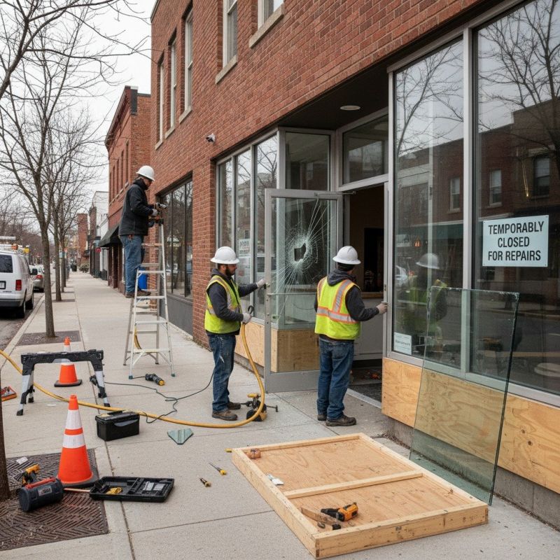 Local Commercial Metal Door Repair pros at work